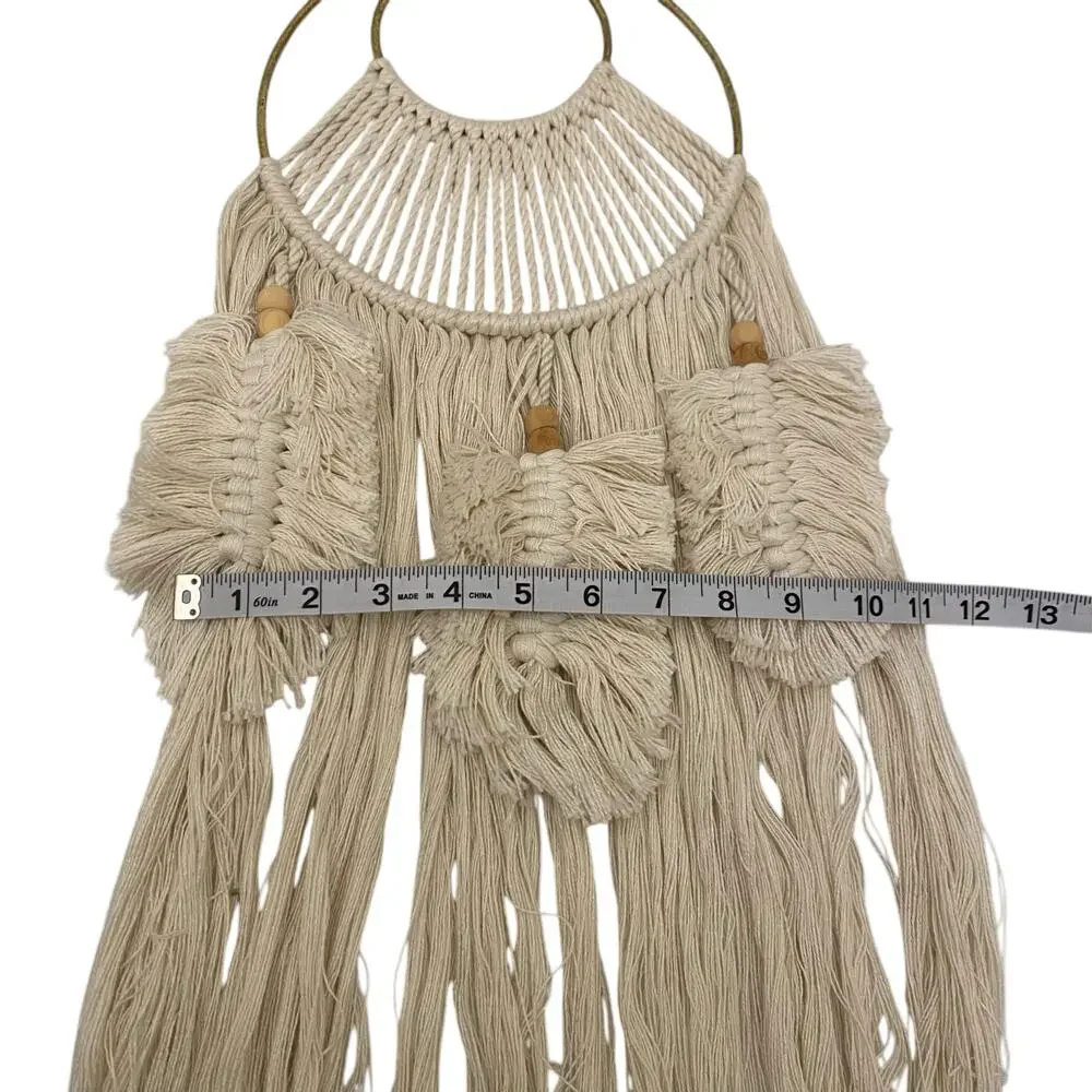 Macrame Wall Hanging Dreamcatcher Boho Hippie Festival Good Vibes Decor Tranquil